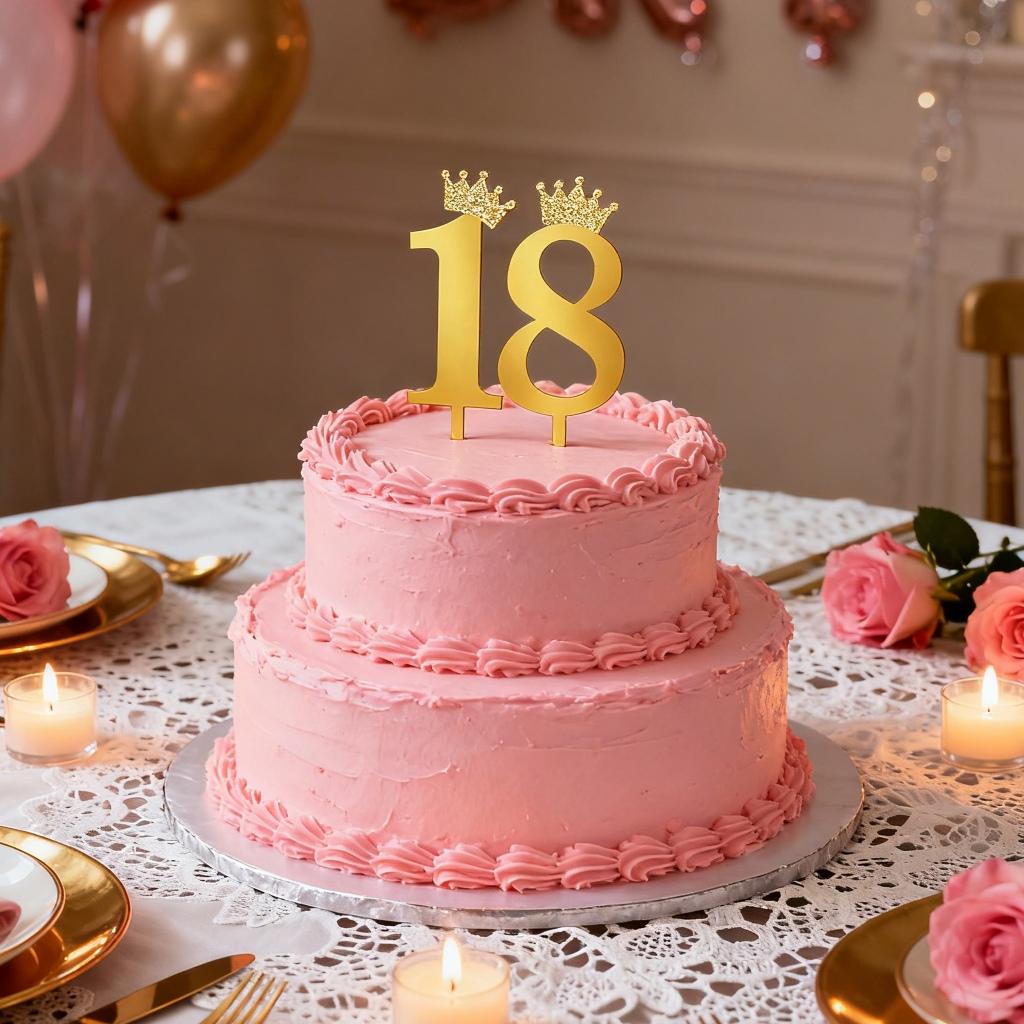 Number Cake Topper Gold Silver Crown Acrylic 0-9 Digital Birthday Party Cake Insert Cake Decoration Wedding Cakes Dessert Decor
