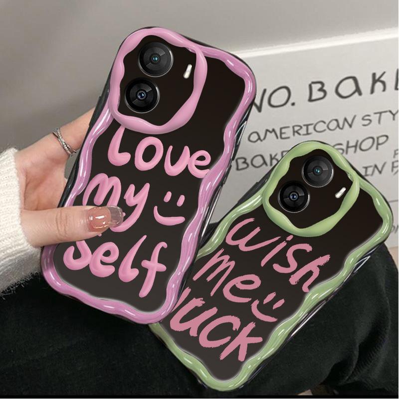 Silikon Soft Wave Hülle Glänzend Fashion Inspring Shell Handy Schwarz Back Cover für iPhone Samsung Xiaomi Redmi Poco