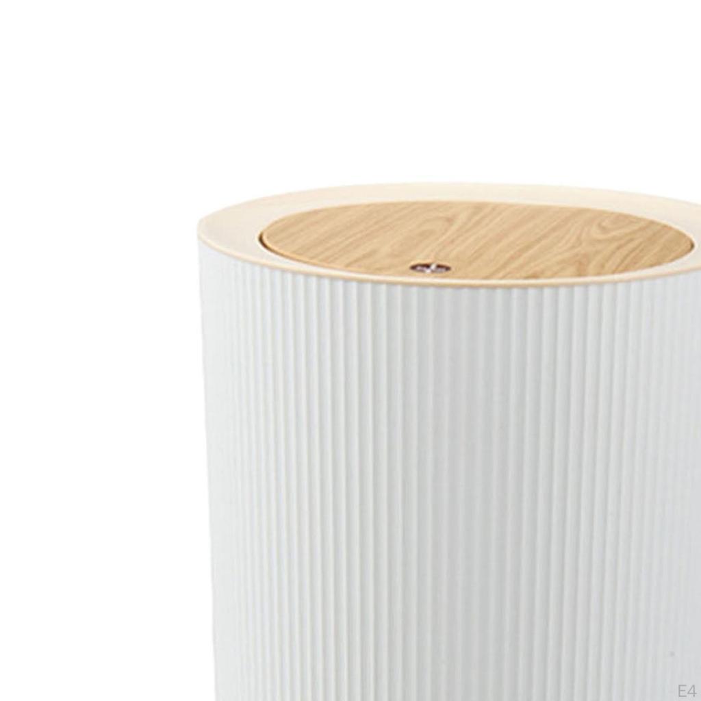 Bathroom Trash Can with Lid Dogproof Multipurpose Rubbish Bin Garbage for Guestroom