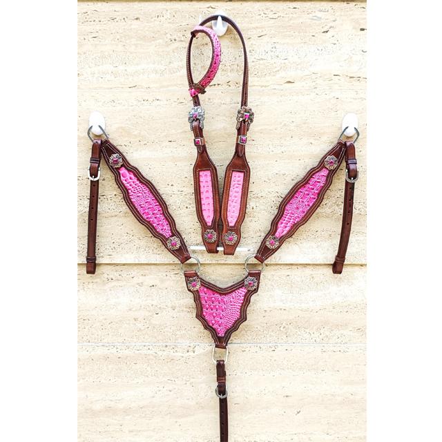 

WILDRACE Премиум Выставочная Седловка для Лошади Вестерн Кожаный Наголовник Нагрудник