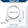 Hihaha Muffler Exhaust Clamp Bolt Clip/General Purpose Round U Type