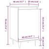 VidaXL Buffets 2 pcs blanc brillant 40x35x70 cm bois d'ingénierie 831057
