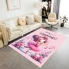 Ballerina Dreams Pink Customizable Name Floor Mat Design for Dining Room Outdoor Entryway Kitchen Antislip Carpet Office Home Decor