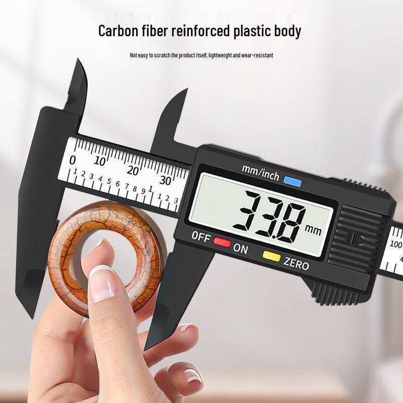 High-Precision 150mm Digital Vernier Caliper for Measuring Depth, Inner & Outer Diameters - Ideal for Jewelry & Literature Work