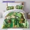 LycorisRecoil Pattern Bedding Quilt Set Quilt Cover Pillowcase Home Decoration Birthday Gift (1 * duvet cover + 2 * pillowcase, without core)