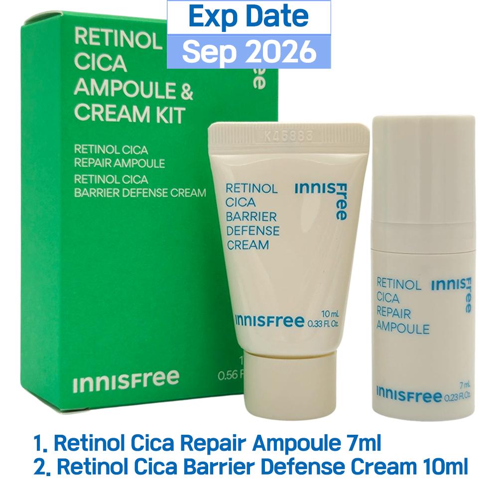 Innisfree Retinol Cica Ampoule & Cream Duo Kit