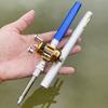 Pocket Ice Fishing Rod & Reel Combo Set Pen Shape Telescopic Portable Complete Kit for River Lake Winter Fishing Outdoors 260319