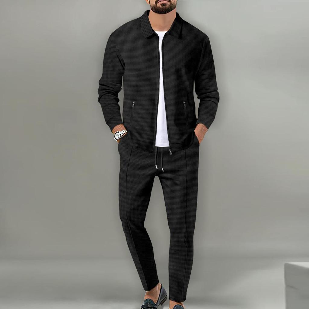 Abito due pezzi, abbigliamento sportivo da uomo, abito casual da uomo popolare per giovani, abito sportivo casual da uomo