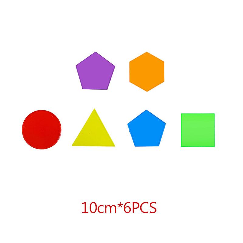 Montessori Translucent Geometric Puzzle Kids Toys Rainbow Blocks DIY Thinking Game Sensory Education Learning Light Table Toys