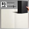 100-Page A5/B5 Black Cowhide Notebook for College Students