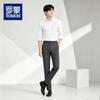 ROMON Men's Business Casual Straight-Leg Commuter Trousers