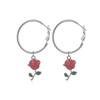 Rosenblüten-Steckohrringe - Europäischer und Amerikanischer Modeschmuck für Damen