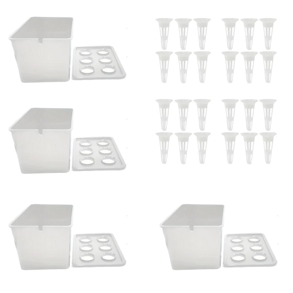 Professional Hydroponic Grower Box Hydroponic Grow Set with Seedling Cups for Plants Herb Garden Planting Container