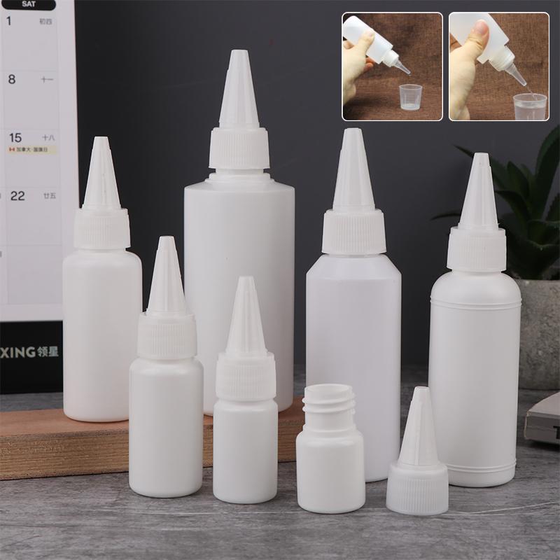 5/10/20/30/50/60/100Ml White Squeeze Dropper Empty Bottle With Screw Cap Eyes Liquid Ink Oil Dropper Paint Pigment Bottles