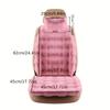 3pcs Winter Car Seat Cushion Set Soft Plush Bubble Fleece Lumbar Support Design Universal Fit for All Car Models