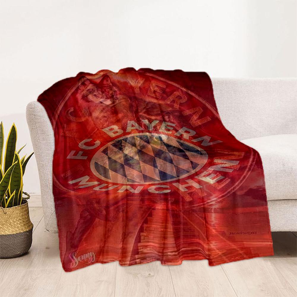 Bayern Munich Blanket Ultra-Soft Suitable for Bed Livingroom Bedding for All Seasons Stylish Decor Gift for Travel Home Birthdays