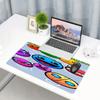 Geometry Dash Print Mouse Pad, Anti‑Slip Desktop Keyboard Mat, for PC Laptop Gaming Working Daily Use, Cool Festival Surprise Gift