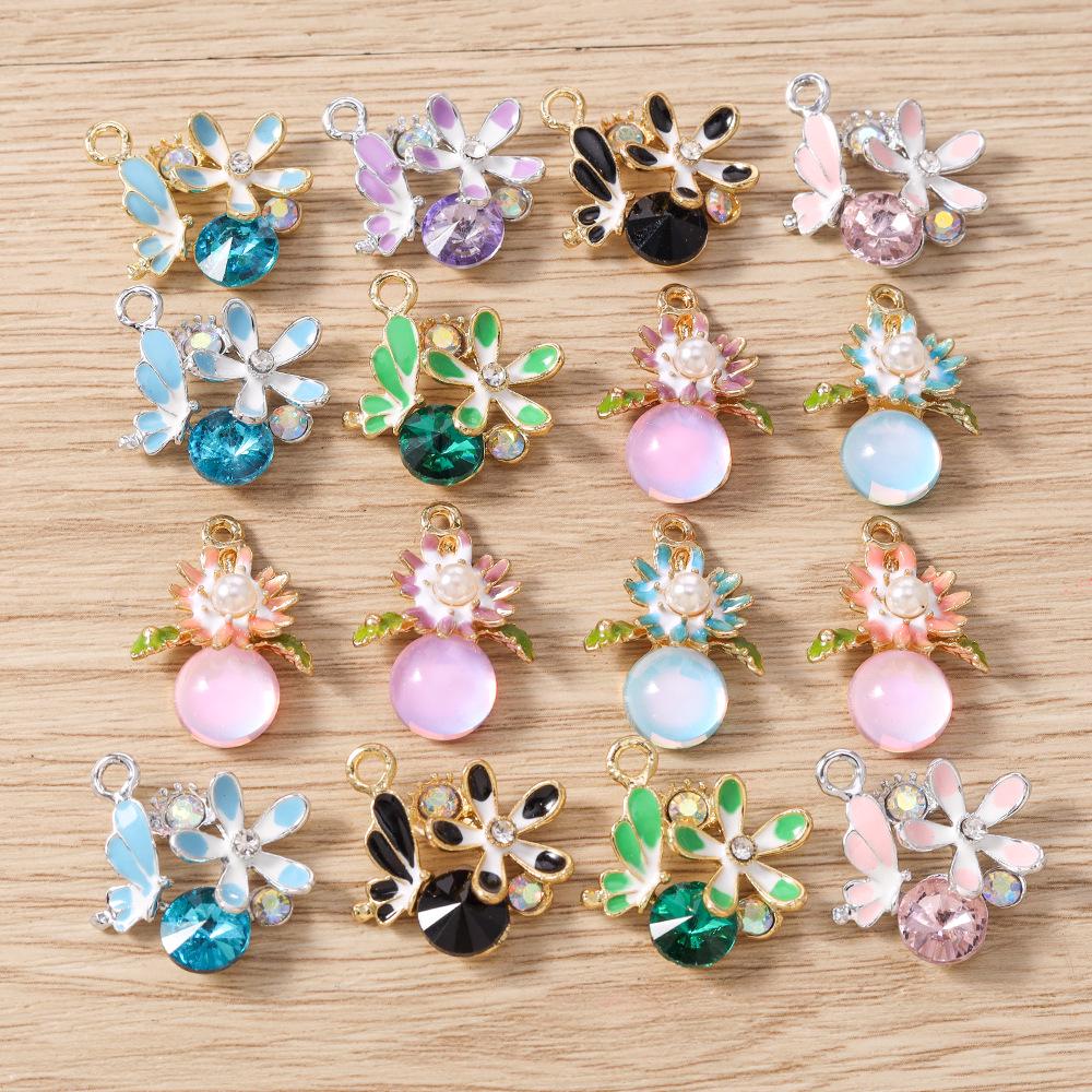 Cherry Blossom & Animal Charm Set: 10pcs for Earrings, Bracelets, Necklaces, Keychains