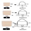 1PZ Organizer Borsa in Feltro, Organizer per Trucco, Rivestimento Perfetto per Borse da Donna di Marca e Pochette per Cosmetici