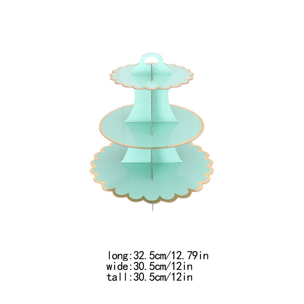 3-Tier Cake Stand Cupcake Mousse Snacks Food Display Holder Home Festival Wedding Anniversary Table Decoration Tray