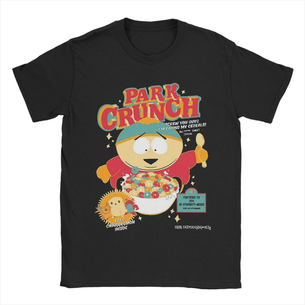 Souths Parks T-Shirt Beach Cart Crunch Hip Hop T Shirts Couple Pure Cotton O Neck Top Tees Short Sleeve Vintage Tshirt