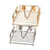 New Rustic Metal Napkin Holder Square Paper Organizer For Kitchen Home Restaurant Cafes - Tabletop Decorative Napkin Holder