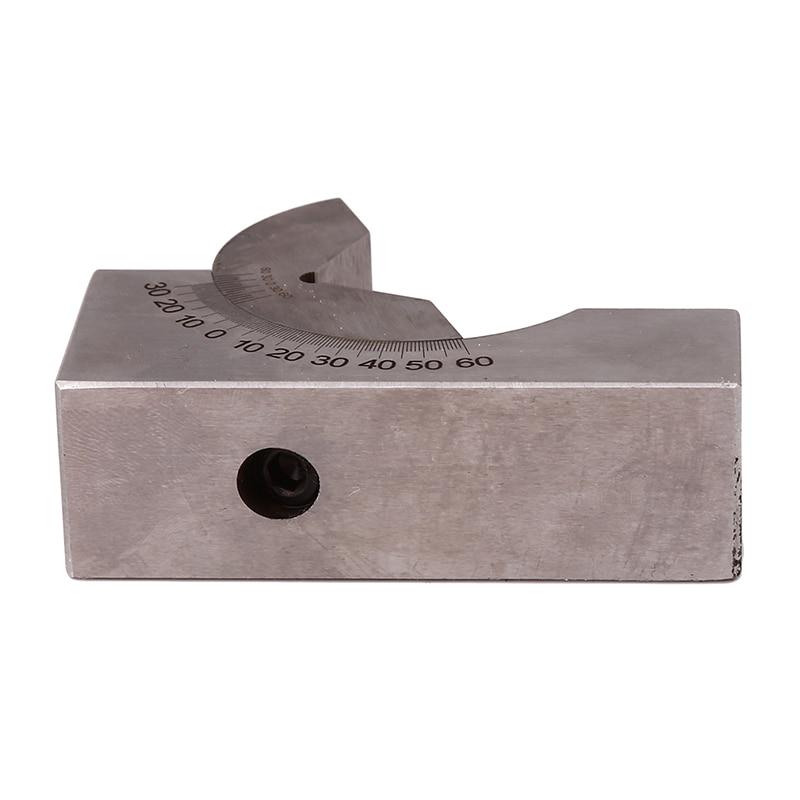 Accessories Adjustable Angle V Block Silver Tools Measuring Guage 1pc Anti-rust Cast Iron