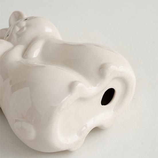 Yousheng Easter Hugging Rabbit Ceramics Figurine Miniature Pink White Couple Bunny Statue Home Office Desktop Decoration Ornament