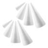 Schaumstoffkegel Weiße Schaumstoffkegel für Bastelarbeiten 8 Stück Dekorative Verwendung
