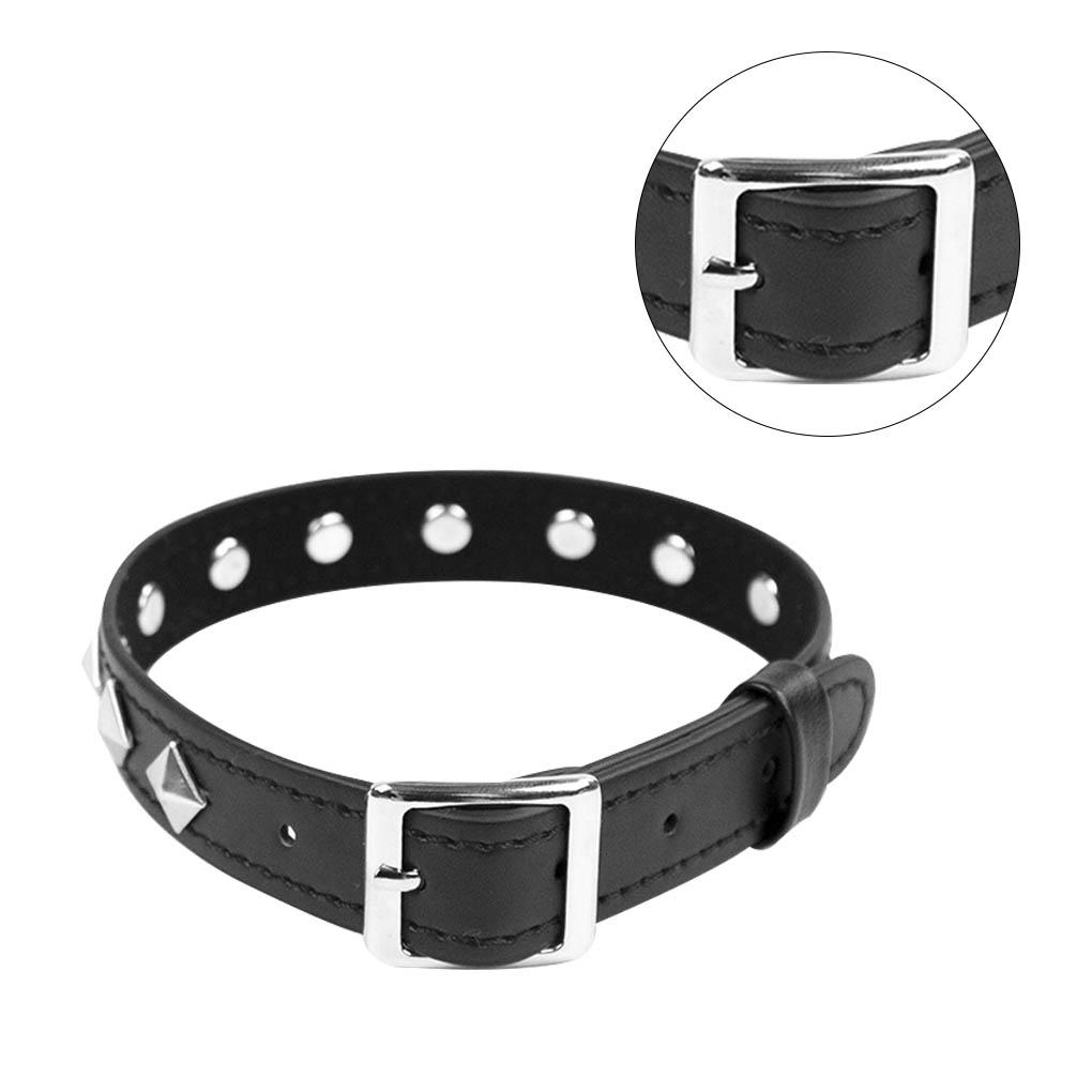 Leather Collar Fashion Foreplay Women PU Leather Necklace Adjustable Choker Adults Toy