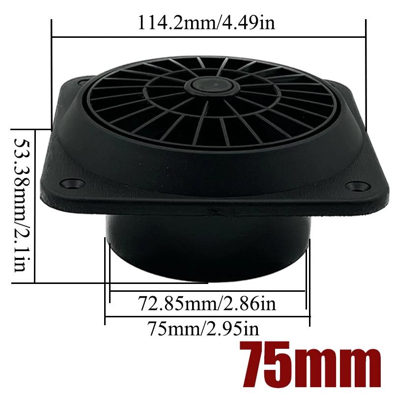 2X 60mm 75mm 90mm Warm Air Vent Outlet Rotatable Air Diesel Heater Conditioner For Car Truck VAN Camper Pipe Outlet Connector