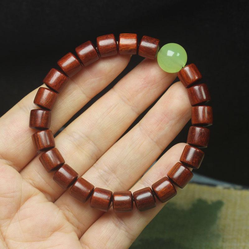 Браслет из красного сандала в лесном стиле, молитвенные бусины, подарок