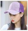 Women's Stylish Sun Protection Cap with Pleated Flowers - Versatile Spring/Summer Duckbill Mesh Design