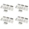 ABUL-40 Pcs Home Office Silver Tone Metal Right Angle Drawer Lock Strike Plate