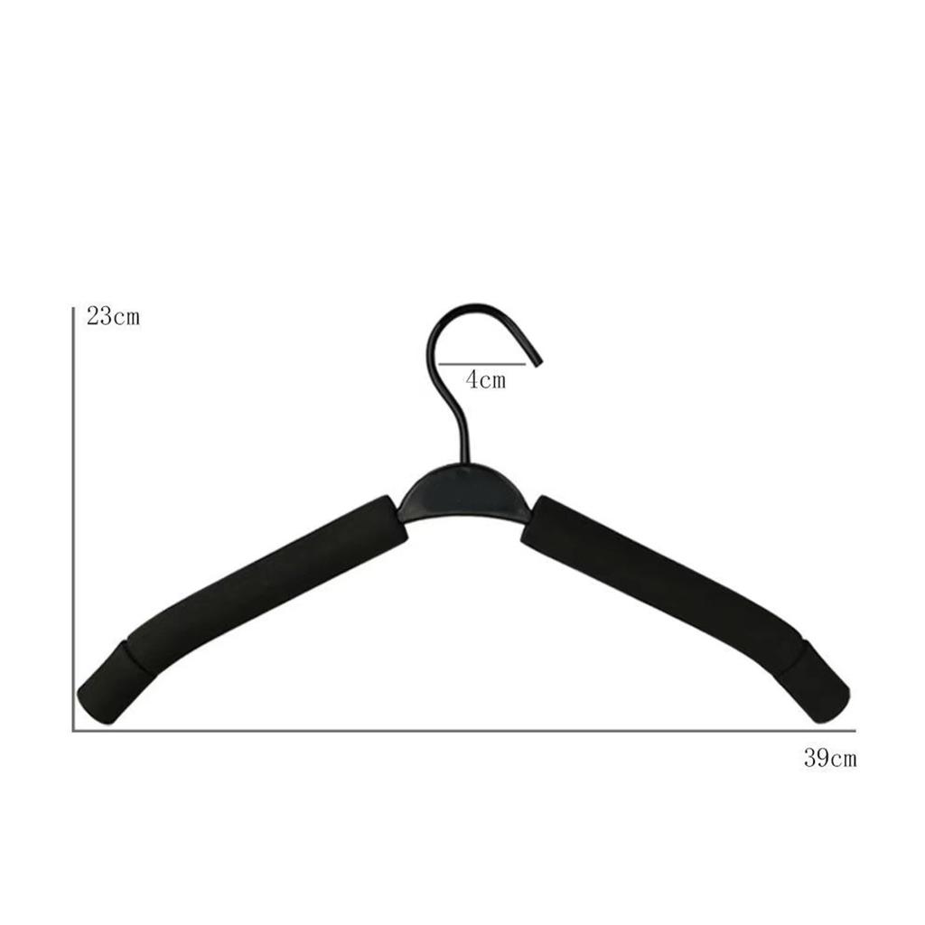 10pz Grucce in Spugna Antiscivolo per Negozio di Abbigliamento Grucce Espositori Rastrelliere Pieghevoli Flessibili Da Usare Per Appendere Pantaloni Giacca
