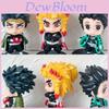 Demon Slayer Pvc Figure Set With Collectible Character Toys For Anime Fans