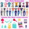 Barwawa Doll Clothes, 30cm Doll Clothes, Doll Dresses, 52 Sets = 3 Outfits + 14 Dresses + 3 Swimsuits + 10 Pairs of Shoes + 22 Accessories Including C