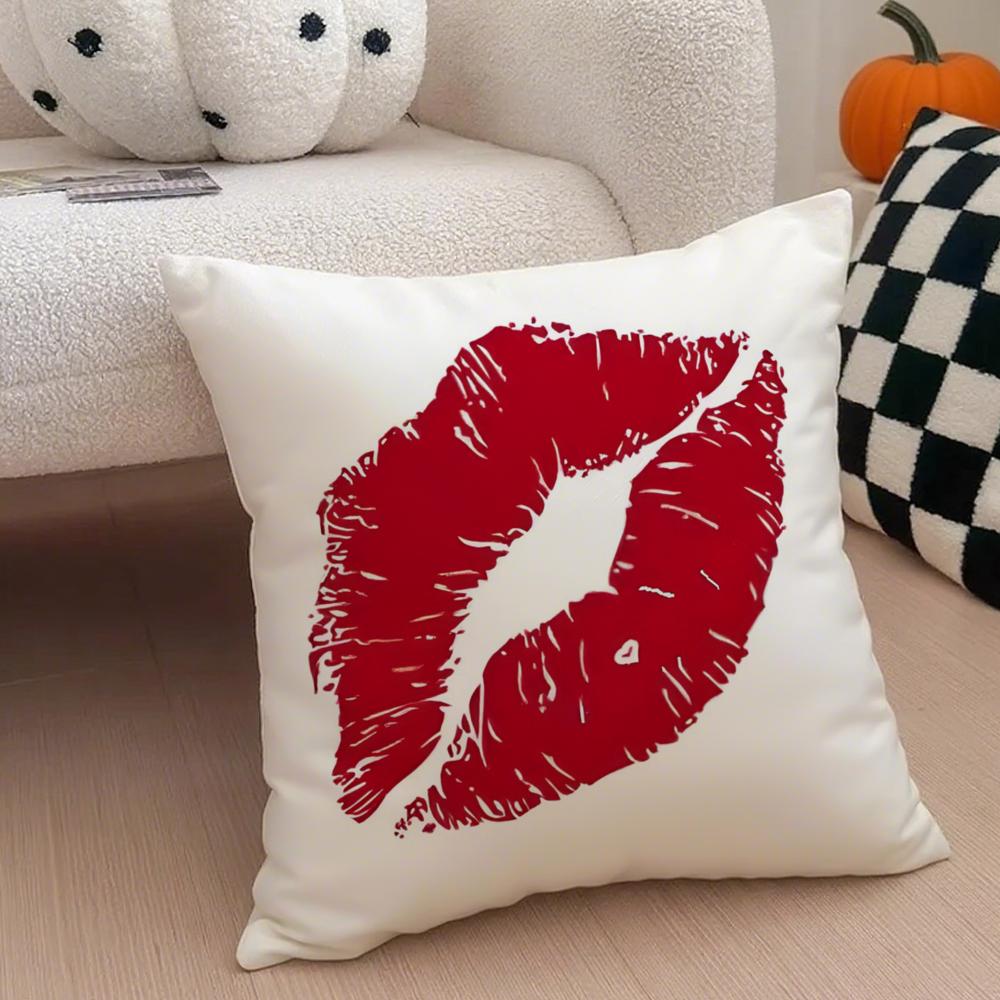 Heart Shape Cushion Cover Throw Pillow Cover Hidden Button Durable Polyester Chair Cushion