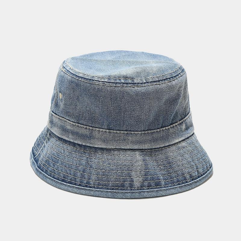 Solid Color 100% Cotton Bucket Hat for Women and Men Packable Travel Summer Beach Hat
