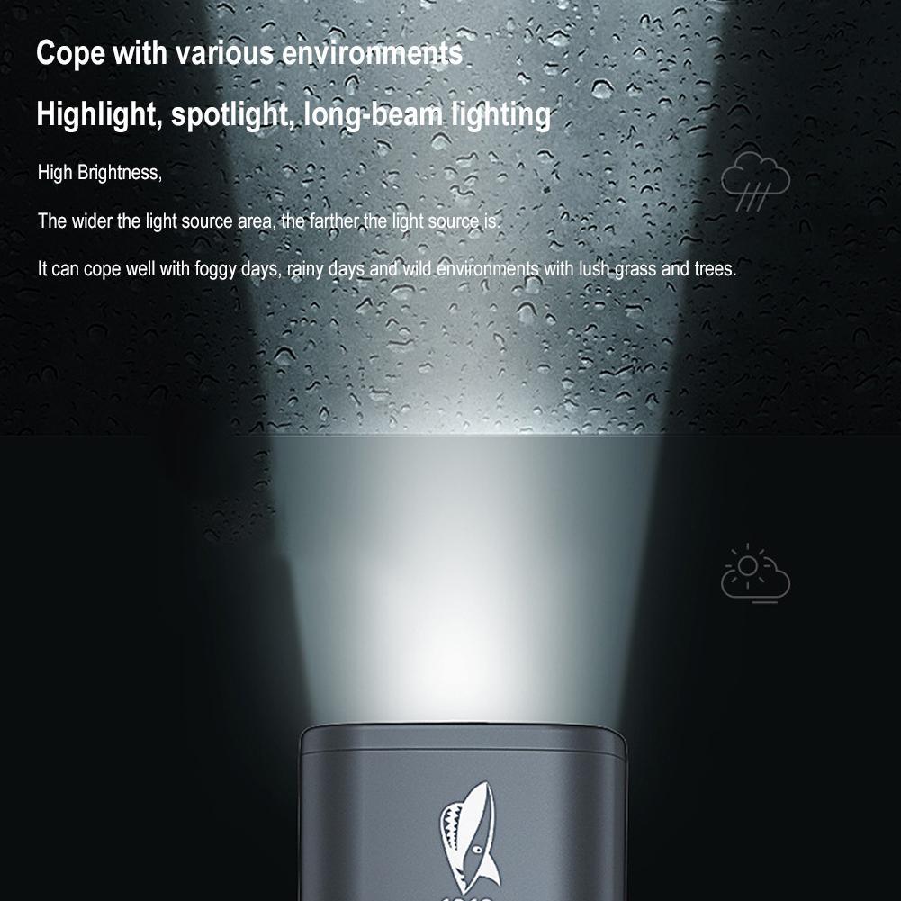 1PCS Super Bright LED Flashlight XPE Torch Light With Hook Camping Light USB Rechargeable Zoomable Outdoor Waterproof Flashlight