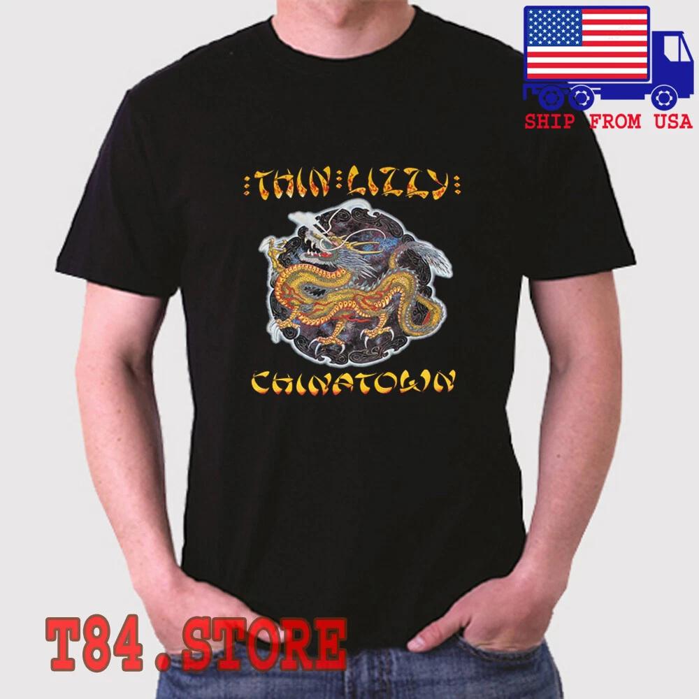 

THIN LIZZY China Town Men s Black Size S to 5XL 2XL