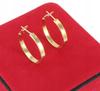Gold Hoop Earrings Surgical Steel 2.5 Cm