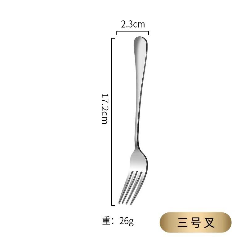 Stainless Steel Tableware Set Western Food Thickened Steak Knife Fork Spoon Coffee Dessert Spoon