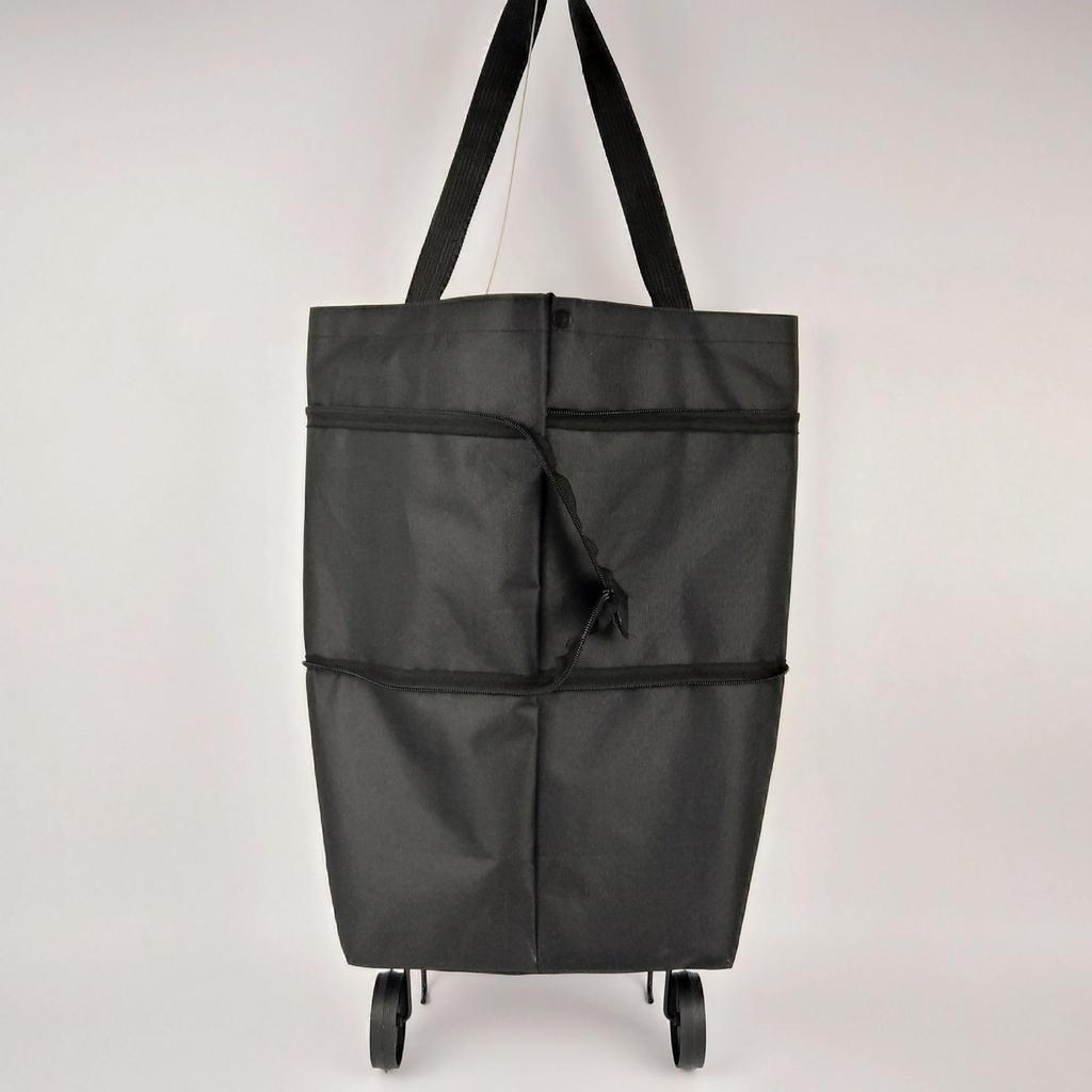Wheeled Shopping Bag: Portable Grocery Cart & Travel Trolley with Retractable Handle