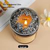 Aroma Candle: Heat-Gathering Alloy Lid for Even Burning with Snuffer