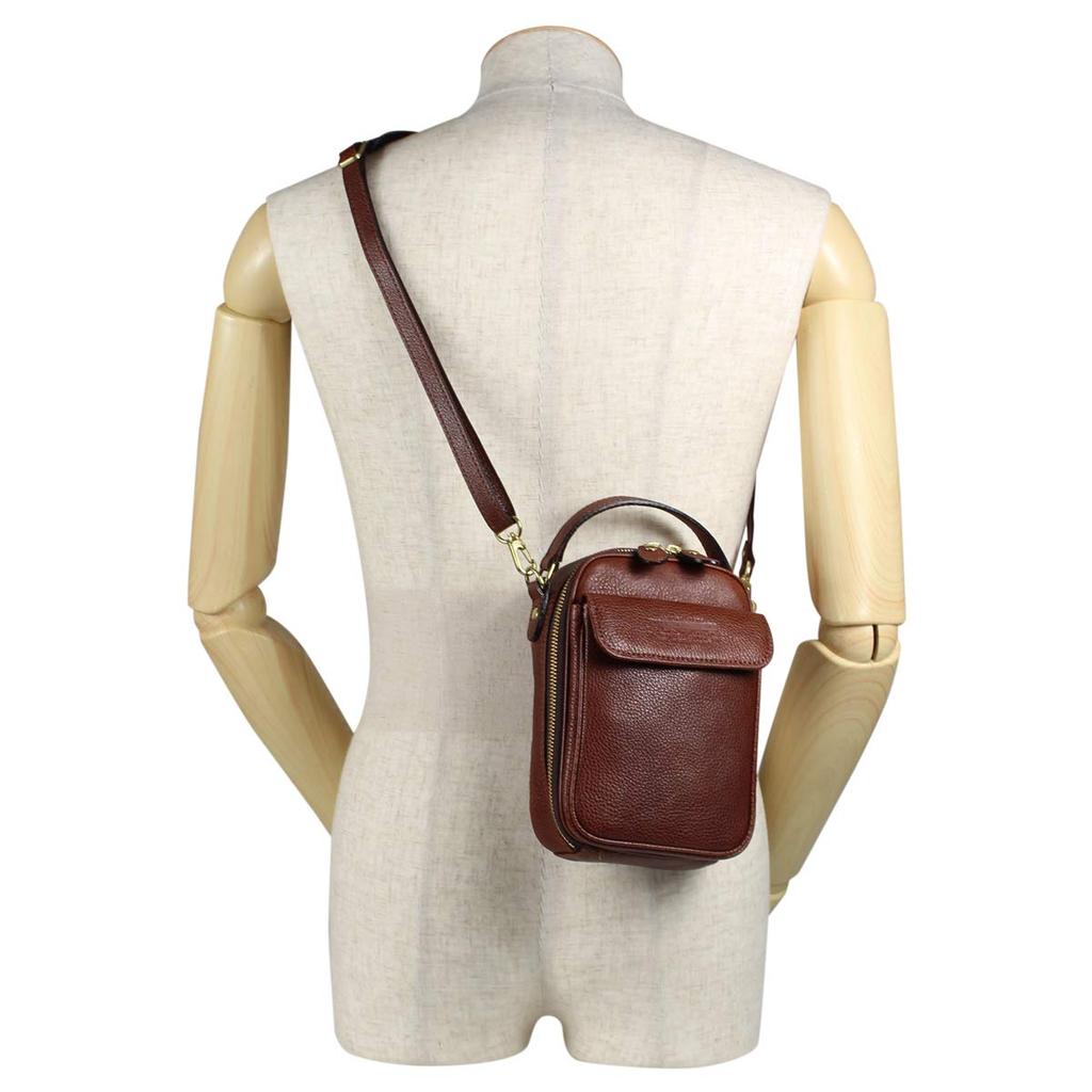 Aoki Kaban (Lugard) Mini torebka na ramię 2-way, męska skórzana [NEVADA Nr. 4965]