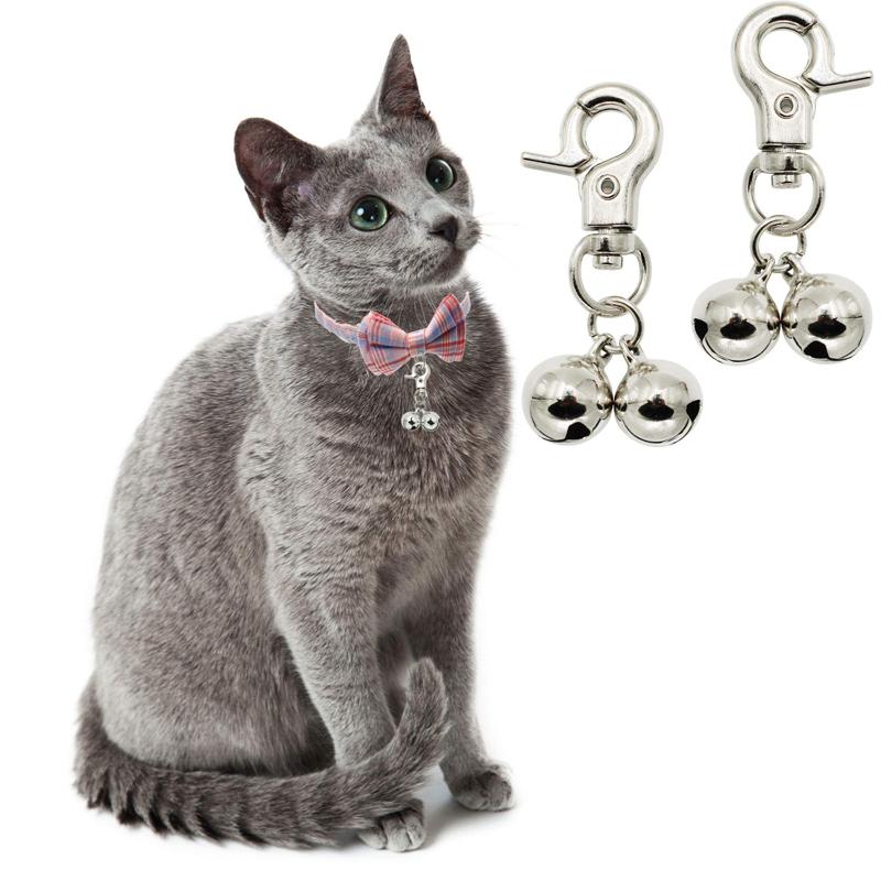 Benepaw Stainless Steel Bells For Dog Collars Pet Collar Charm For Dogs Cats Heavy Duty Snap Clips Puppy Pendant Accessories