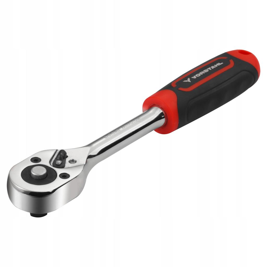 Ratchet 3/8” STRAIGHT CrV Socket Wrench for Sockets 45 teeth Vorstahl