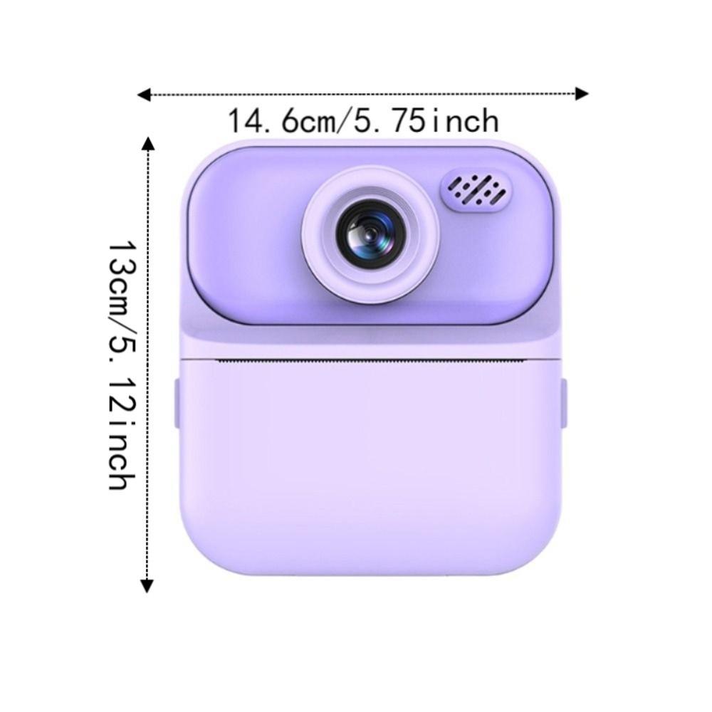 Dual Lens Children Digital Camera 24 Inch HD Screen Photo Thermal Printer  Educational