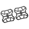 1 Pair Aluminum Alloy Bike Bicyle Clipless Pedal Platform Adapters for SPD(Black)